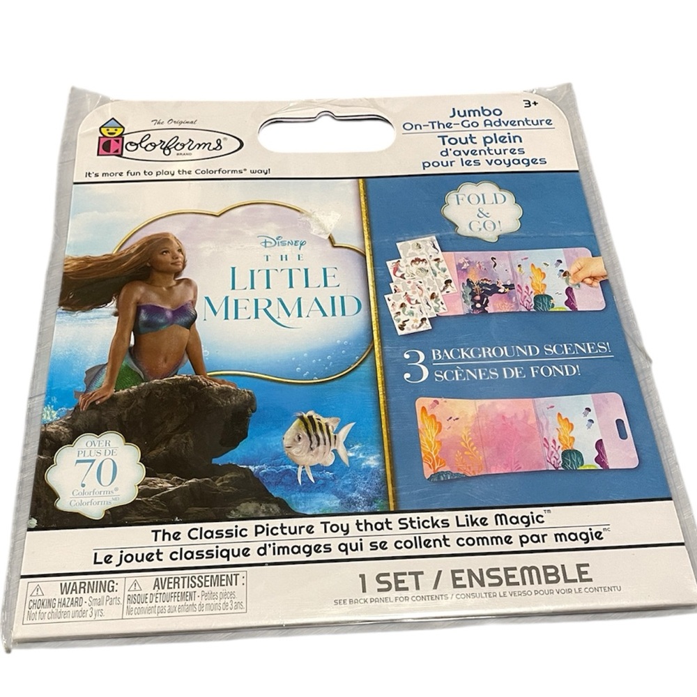 Disney The Little Mermaid Licensed Character Colorform On-the-Go Adventure Set